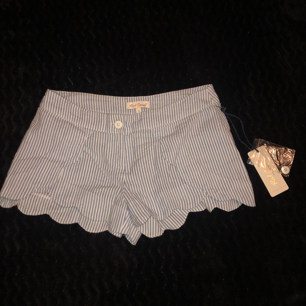 Red Camel Striped blue shorts